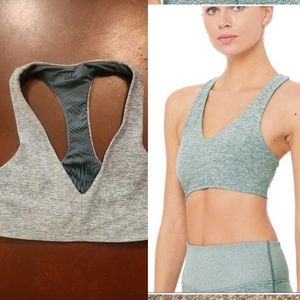 Nwt Alo yoga Alosoft seagrass green racerback bra  xs